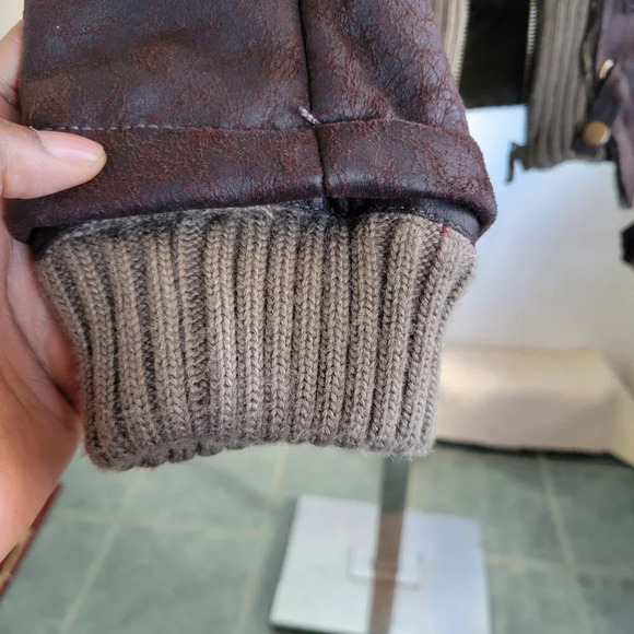 CLEARANCE - Women's Montana Co Faux Suede/Leather Fur Jacket (Size: M) - Picture 4 of 16